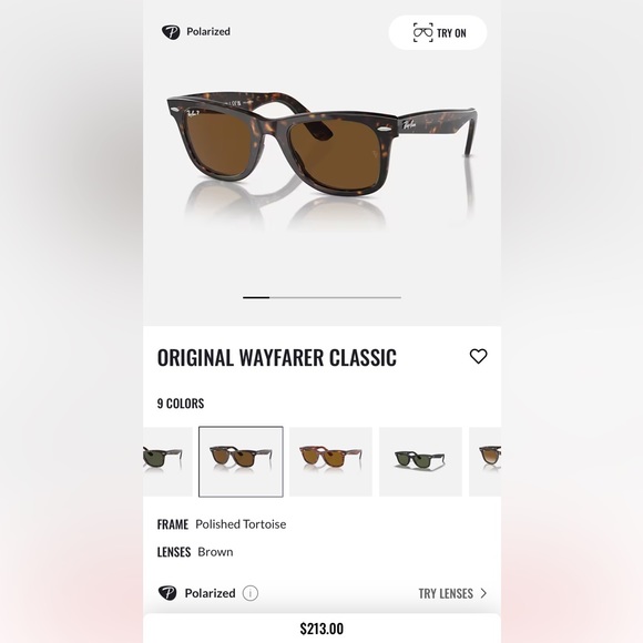 Ray Ban “Original Wayfarer Classic” in Colour Brown & Frame Polished Tortoise - Picture 7 of 7